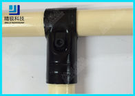 Regelbare Metaalverbinding voor Pijprek, Dikte 23mm t-Type Zwarte Buizenstelselverbinding hj-1