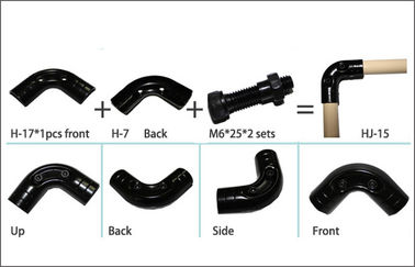 90 Degree SPCC Steel Metal Pipe Joint Hardware Accessories For Lean Pipe