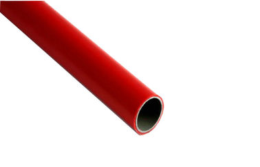 Red 3 Layer ABS Plastic Coated Steel Tube Pipe Rack For Workbench