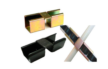 Zinc Plated Black / Golden Joint For Roller Track In Flow Pipe Rack System