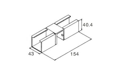 Zinc Plated Black / Golden Joint For Roller Track In Flow Pipe Rack System