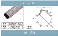 Het aluminium zwaluwstaart Buisdiameter 28mm, Dikte van de Buismuur 1.2mm Vlak Zilveren Wit al-2812