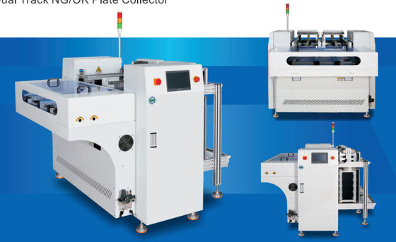 Aanpasbare dubbele baan SMT PCB-conveyor machine NG OK Plate Collector System