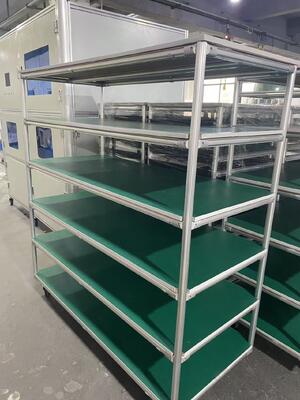 Industriële Pijp Werkbank met Aluminium Legering Buisframe en Verwijderbare Planken met een Draagvermogen van 100 tot 120 Kilogram