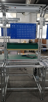 Aluminium Profiel ESD Lean Werkstation met Pegboard, Flow Rack & Verlichtingssysteem