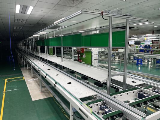 Dubbele Snelheid Kettingtransportlijn, Geautomatiseerde Assemblage Productielijn voor Werkplaats
